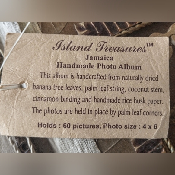 Vintage "Island Treasures" Photo Album - Banana Tree Leaves, Coconut Stem, etc. - Picture 5 of 9